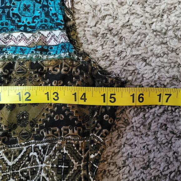 Earthbound Trading Company- Women's Multicolor Dress- size Small - Picture 4 of 7